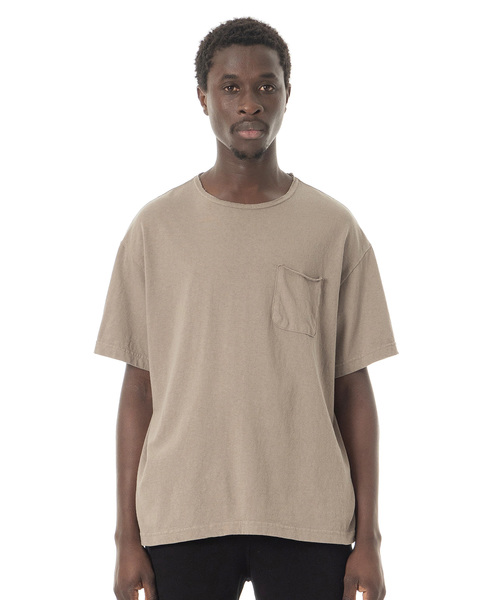Sandinista(サンディニスタ)の「Easy Fit Damaged Pocket Tee / イージーフィットアメリカコットンポケットTシャツ(Tシャツ/カットソー・メンズ・ホワイト/チャコールグレー/ブラック/カーキ・SMALL/MEDIUM/LARGE)」の4枚目の写真