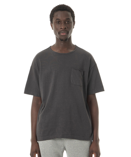 Sandinista(サンディニスタ)の「Easy Fit Damaged Pocket Tee / イージーフィットアメリカコットンポケットTシャツ(Tシャツ/カットソー・メンズ・ホワイト/チャコールグレー/ブラック/カーキ・SMALL/MEDIUM/LARGE)」の3枚目の写真