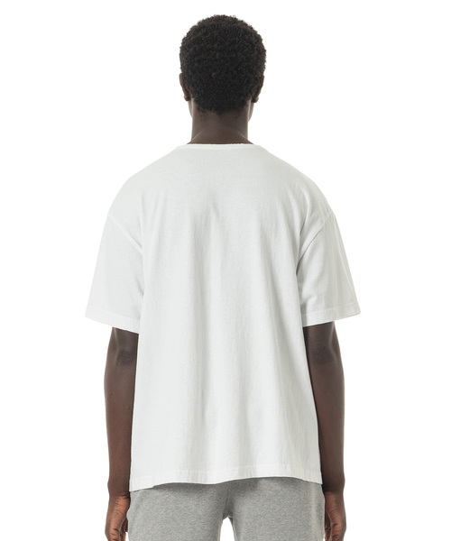 Sandinista(サンディニスタ)の「Easy Fit Damaged Pocket Tee / イージーフィットアメリカコットンポケットTシャツ(Tシャツ/カットソー・メンズ・ホワイト/チャコールグレー/ブラック/カーキ・SMALL/MEDIUM/LARGE)」の6枚目の写真