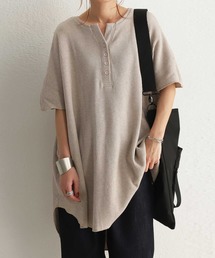 antiqua | ワッフルヘンリートップス(Tシャツ/カットソー)