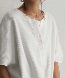 antiqua | ワッフルヘンリートップス(Tシャツ/カットソー)