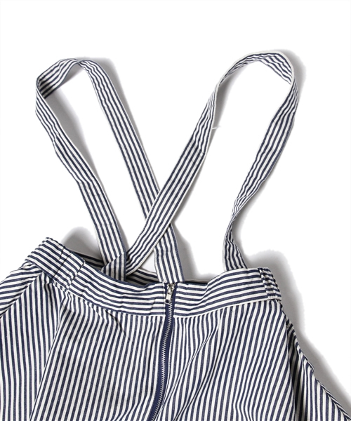 WEGO（ウィゴー）の「WEGO/サスツキフレアスカート（スカート・レディース・ホワイト/インディゴブルー/レッド系その他/ストライプ・FREE）」の8枚目の写真