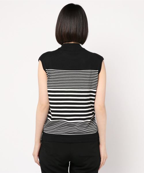 AMERICAN HOLIC（アメリカンホリック）の「ミニハイネックノースリーブニットプルオーバー　＊（ニット/セーター・レディース・その他7/グリーン/ベージュ系その他/ブルー/ホワイト系その他4/ブラウン/キャメル/ブラック・L/M）」の10枚目の写真