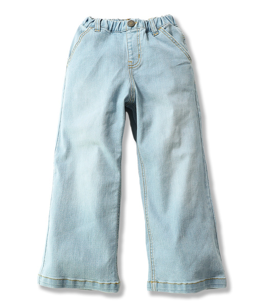 devirock(デビロック)の「楽デニム ワイドデニム(デニムパンツ・キッズ・ネイビー/ワンウォッシュ/サックスブルー/ブルー系その他・100cm/110cm/120cm/130cm/140cm/150cm/160cm)」の12枚目の写真