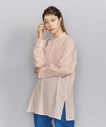 BEAUTY&YOUTH UNITED ARROWS | BY コットンオーガンジーバンドカラーシャツ(シャツ/ブラウス)