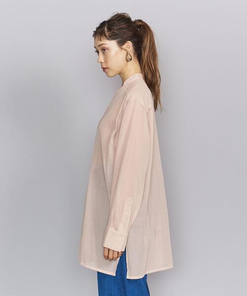 Beauty ＆ youth  コットンオーガンジーバンドカラーシャツ BEAUTY&YOUTH UNITED ARROWS（ビューティーアンドユースユナイテッド