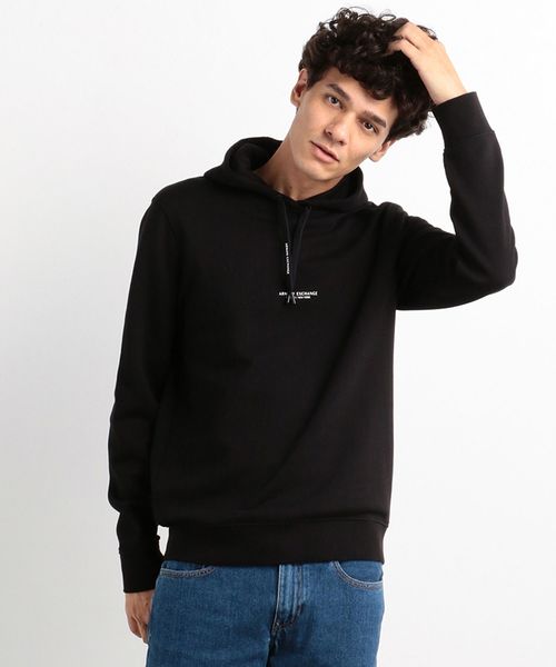 ARMANI EXCHANGE(アルマーニエクスチェンジ)の「【A|Xアルマーニ エクスチェンジ】フロント&バックロゴ スウェットパーカ(パーカー・メンズ・グレー/ブラック・SMALL/MEDIUM/LARGE/X-LARGE/X-SMALL)」の2枚目の写真