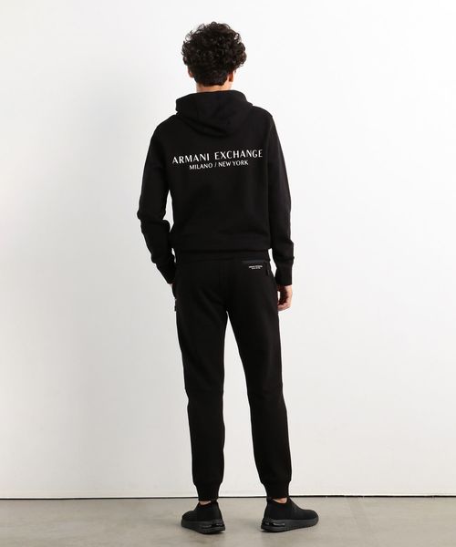 ARMANI EXCHANGE(アルマーニエクスチェンジ)の「【A|Xアルマーニ エクスチェンジ】フロント&バックロゴ スウェットパーカ(パーカー・メンズ・グレー/ブラック・SMALL/MEDIUM/LARGE/X-LARGE/X-SMALL)」の4枚目の写真