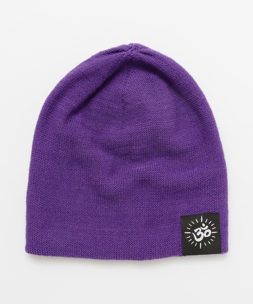 チャイハネ（チャイハネ）の「【チャイハネ】オームラベルニットキャップ（ニットキャップ/ビーニー・メンズ・ホワイト/ブラック/パープル/ブラウン/グリーン/マスタード/ネイビー/ベージュ/ターコイズブルー/グレー/キャメル・FREE）」の9枚目の写真