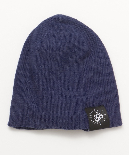 チャイハネ（チャイハネ）の「【チャイハネ】オームラベルニットキャップ（ニットキャップ/ビーニー・メンズ・ホワイト/ブラック/パープル/ブラウン/グリーン/マスタード/ネイビー/ベージュ/ターコイズブルー/グレー/キャメル・FREE）」の7枚目の写真