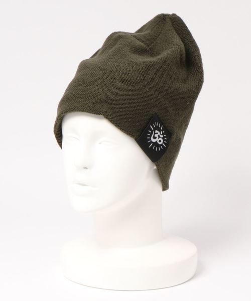 チャイハネ（チャイハネ）の「【チャイハネ】オームラベルニットキャップ（ニットキャップ/ビーニー・メンズ・ホワイト/ブラック/パープル/ブラウン/グリーン/マスタード/ネイビー/ベージュ/ターコイズブルー/グレー/キャメル・FREE）」の14枚目の写真