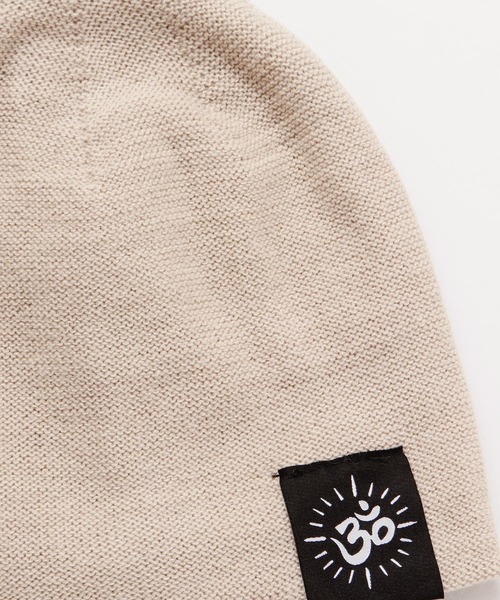 チャイハネ（チャイハネ）の「【チャイハネ】オームラベルニットキャップ（ニットキャップ/ビーニー・メンズ・ホワイト/ブラック/パープル/ブラウン/グリーン/マスタード/ネイビー/ベージュ/ターコイズブルー/グレー/キャメル・FREE）」の17枚目の写真