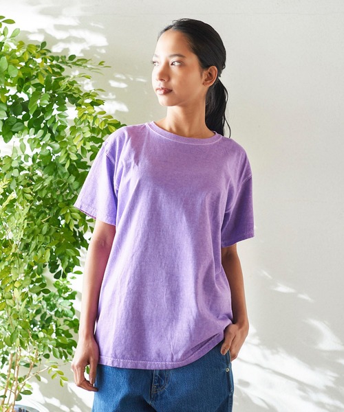 Good On(グッドオン)の「GOOD ON S/S CREW NECK T-SHIRTS B (グッドオン クルーネック Tシャツ)(Tシャツ/カットソー・メンズ・パープル/ミント/イエロー/バイオレット・L/XL/S/M)」の5枚目の写真