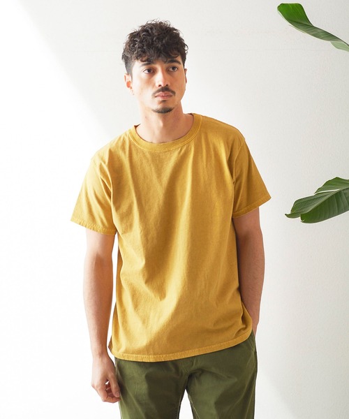 MODERN B. クルーネックTシャツ mbort03 シャーリングジャカードクルーネックカットソー｜メンズ