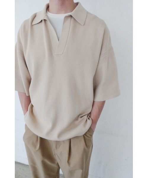 CLANE（クラネ）の「【CLANE/クラネ】ニット ポロシャツ（ニット 