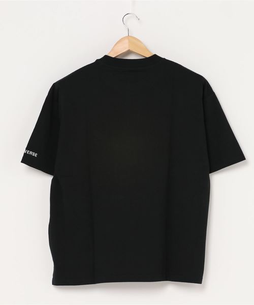 CONVERSE（コンバース）の「CONVERSE/コンバース シューズ ロゴ ワンポイント 刺繍 Tシャツ（Tシャツ/カットソー・メンズ・ホワイト/ブラック/ベージュ・LL/M/L）」の4枚目の写真