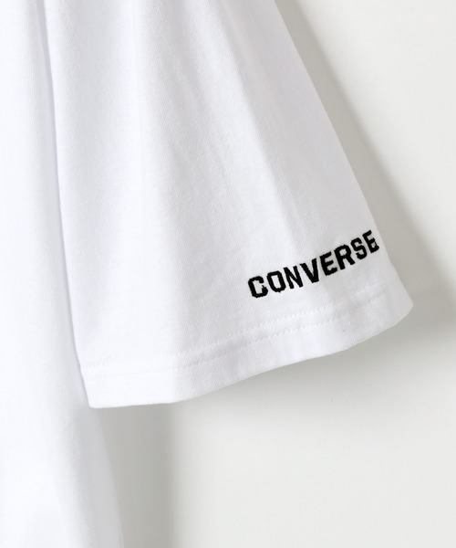 CONVERSE（コンバース）の「CONVERSE/コンバース シューズ ロゴ ワンポイント 刺繍 Tシャツ（Tシャツ/カットソー・メンズ・ホワイト/ブラック/ベージュ・LL/M/L）」の13枚目の写真