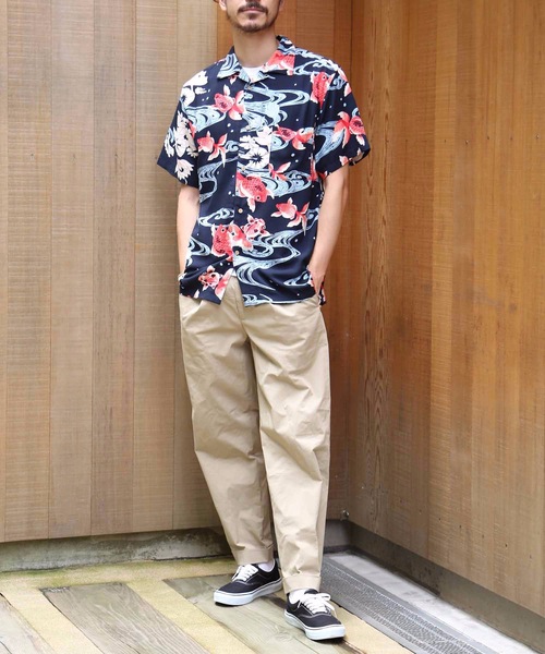 Blue Standard (ブルースタンダード)の「【BLUE STANDARD】レーヨン和柄シャツ 開襟シャツ 毎年人気の和柄オープンカラーシャツ(シャツ/ブラウス・メンズ・その他1/その他2/その他3/その他5/その他4・MEDIUM/LARGE/X-LARGE/XX-LARGE)」の18枚目の写真