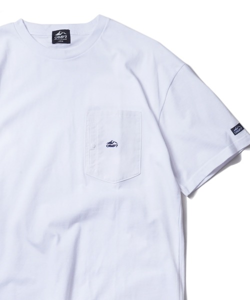 CAMP7(キャンプセブン)の「《CAMP7》NYLON POCKET TEE(Tシャツ/カットソー・メンズ・ホワイト/ブラック・MEDIUM/LARGE/X-LARGE)」の2枚目の写真
