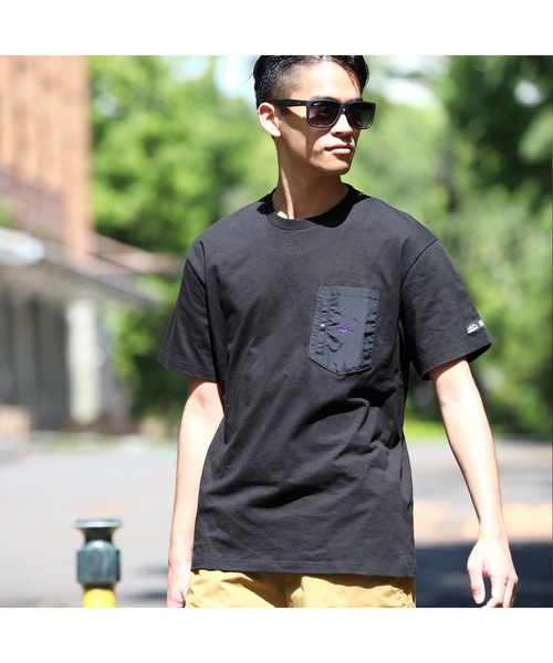 CAMP7(キャンプセブン)の「《CAMP7》NYLON POCKET TEE(Tシャツ/カットソー・メンズ・ホワイト/ブラック・MEDIUM/LARGE/X-LARGE)」の3枚目の写真