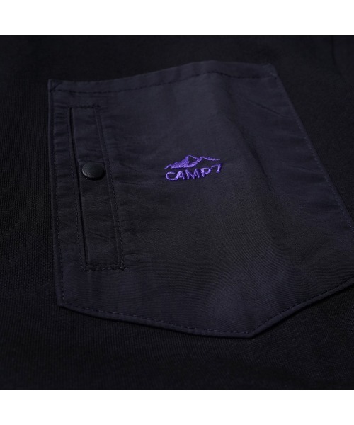 CAMP7(キャンプセブン)の「《CAMP7》NYLON POCKET TEE(Tシャツ/カットソー・メンズ・ホワイト/ブラック・MEDIUM/LARGE/X-LARGE)」の4枚目の写真