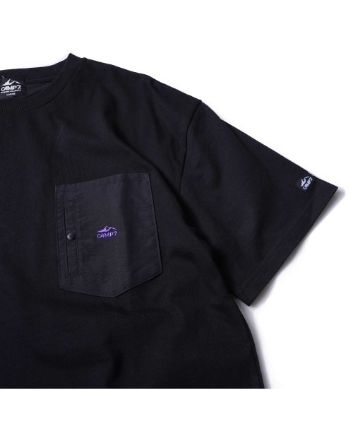 CAMP7(キャンプセブン)の「《CAMP7》NYLON POCKET TEE(Tシャツ/カットソー・メンズ・ホワイト/ブラック・MEDIUM/LARGE/X-LARGE)」の5枚目の写真