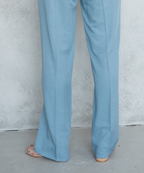 Aunt Marie's(アントマリーズ)の「【低身長向けSサイズ有】センタープレスセミワイドカラースラックス【AUNT MARIE'S 】(その他パンツ・レディース・ブラック/パープル/ブルー/イエロー・SMALL/FREE)」の7枚目の写真