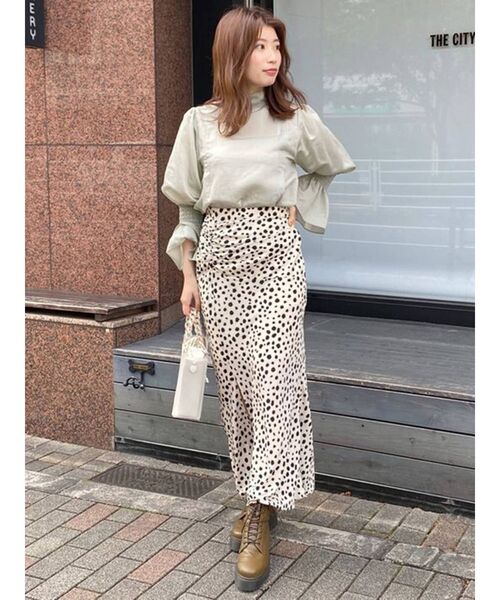 MERCURYDUO（マーキュリーデュオ）の「バックリボンキャンディスリーブブラウス（シャツ/ブラウス・レディース・ベージュ/ブラウン/ミント・FREE）」の15枚目の写真