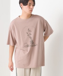 ユニセックス　-by RYOJI OBATA×OMNES プリント半袖Tシャツ