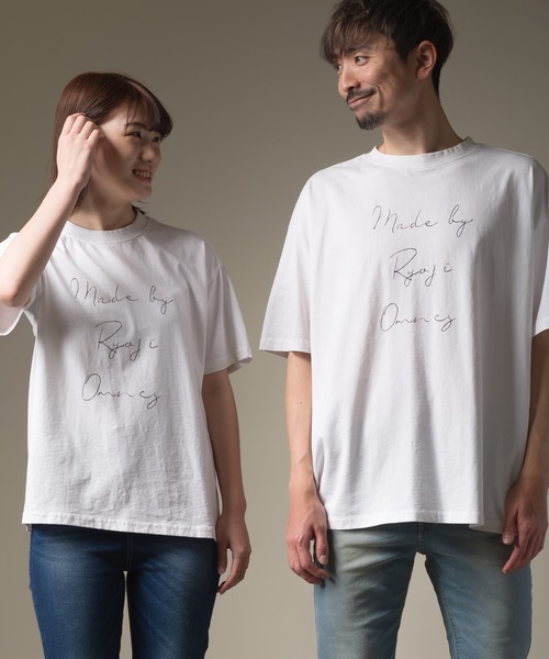 OMNES（オムネス）の「ユニセックス　-by RYOJI OBATA×OMNES プリント半袖Tシャツ（Tシャツ/カットソー・メンズ・ホワイト系その他/ブラック系その他/グレー系その他/ブラウン系その他/ベージュ系その他/グリーン系その他/ピンク系その他/ホワイト系その他2/ホワイト系その他3/ホワイト系その他4/ホワイト系その他5/ブラック系その他2/ブラック系その他3/グレー系その他2/ブラウン系その他2/ベージュ系その他2/ベージュ系その他3/グリーン系その他2/グリーン系その他3/ピンク系その他2・SMALL/MEDIUM/LARGE/X-LARGE/XX-LARGE/XXX-LARGE）」の3枚目の写真