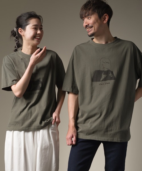 OMNES（オムネス）の「ユニセックス　-by RYOJI OBATA×OMNES プリント半袖Tシャツ（Tシャツ/カットソー・メンズ・ホワイト系その他/ブラック系その他/グレー系その他/ブラウン系その他/ベージュ系その他/グリーン系その他/ピンク系その他/ホワイト系その他2/ホワイト系その他3/ホワイト系その他4/ホワイト系その他5/ブラック系その他2/ブラック系その他3/グレー系その他2/ブラウン系その他2/ベージュ系その他2/ベージュ系その他3/グリーン系その他2/グリーン系その他3/ピンク系その他2・SMALL/MEDIUM/LARGE/X-LARGE/XX-LARGE/XXX-LARGE）」の18枚目の写真
