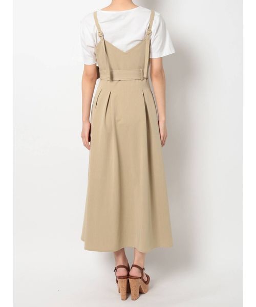 dazzlin（ダズリン）の「バックベルトデザインキャミワンピース（ワンピース・レディース・オフホワイト/グレー/ベージュ・SMALL/MEDIUM）」の12枚目の写真