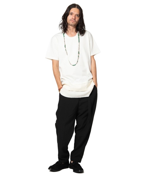 glamb（グラム）の「【glambTri layered CS / トライレイヤードカットソー/GB0220/CS01（Tシャツ/カットソー・メンズ・ホワイト/ブラック/ネイビー・1/2/4/3）」の10枚目の写真