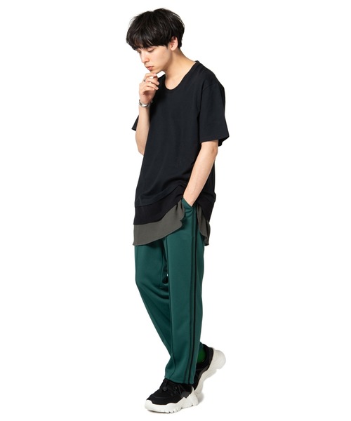 glamb（グラム）の「【glambTri layered CS / トライレイヤードカットソー/GB0220/CS01（Tシャツ/カットソー・メンズ・ホワイト/ブラック/ネイビー・1/2/4/3）」の5枚目の写真