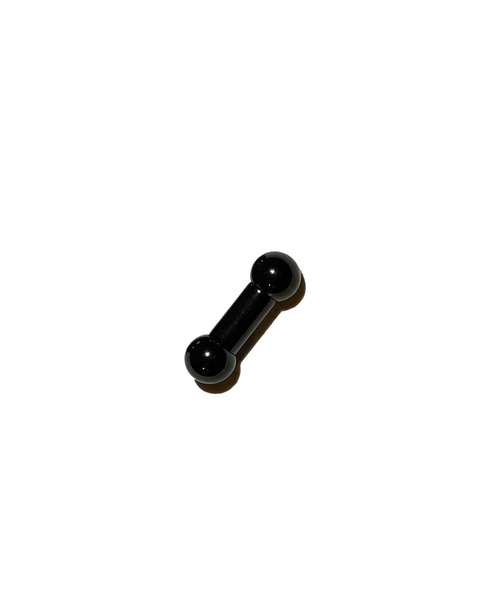 MORPH(モルフ)の「MORPH モルフ バーベルボディーピアス 6ゲージ 8mm~16mm(ピアス(片耳用)・メンズ・ブラック・8/10/12/14/16)」の2枚目の写真