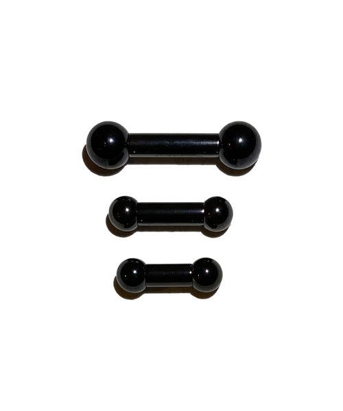 MORPH(モルフ)の「MORPH モルフ バーベルボディーピアス 6ゲージ 8mm~16mm(ピアス(片耳用)・メンズ・ブラック・8/10/12/14/16)」の4枚目の写真