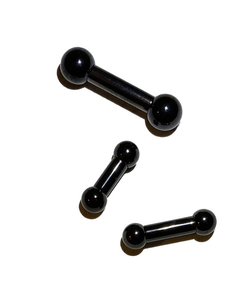 MORPH(モルフ)の「MORPH モルフ バーベルボディーピアス 6ゲージ 8mm~16mm(ピアス(片耳用)・メンズ・ブラック・8/10/12/14/16)」の5枚目の写真