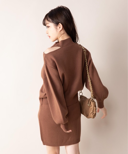 セール アシンメトリー肩開きニットセットアップ ニット セーター Mysa Liina ミーサリーナ のファッション通販 Zozotown