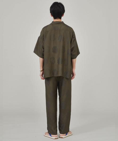 Evisen ブラウン ダブルプリーツ スラックス XL CHENTAITAI】シフトウエスト コクーン スラックス CTW24a007