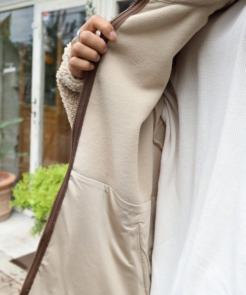 THE NORTH FACE(ザノースフェイス)の「THE NORTH FACE / ノースフェイス RIMO FLEECE JACKET ボア ジャケット / ブルゾン(その他アウター・メンズ・ベージュ/レオパード/ブラック/ホワイト/パープル/アイボリー/ブルー・LARGE/X-LARGE/XX-LARGE/MEDIUM/SMALL/X-SMALL)」の15枚目の写真