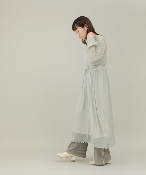 sakishimatokyo（サキシマトーキョー）の「【ZOZO限定】サキシマamp「シアー2WAYワンピース」（ワンピース・レディース・ミント/ライトグレー・FREE）」の8枚目の写真