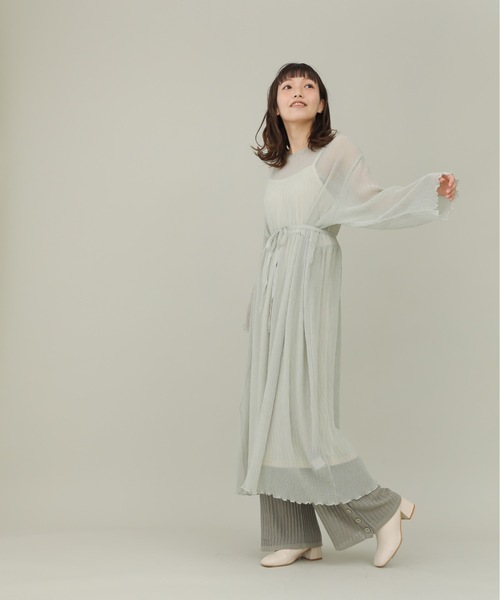 sakishimatokyo（サキシマトーキョー）の「【ZOZO限定】サキシマamp「シアー2WAYワンピース」（ワンピース・レディース・ミント/ライトグレー・FREE）」の7枚目の写真