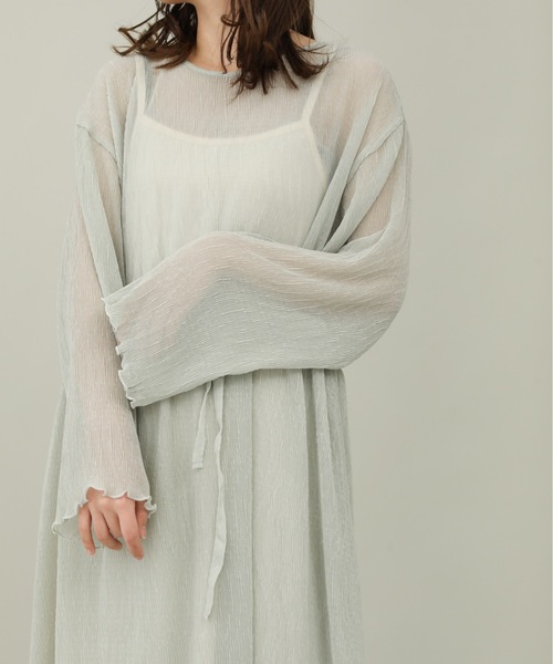 sakishimatokyo（サキシマトーキョー）の「【ZOZO限定】サキシマamp「シアー2WAYワンピース」（ワンピース・レディース・ミント/ライトグレー・FREE）」の10枚目の写真