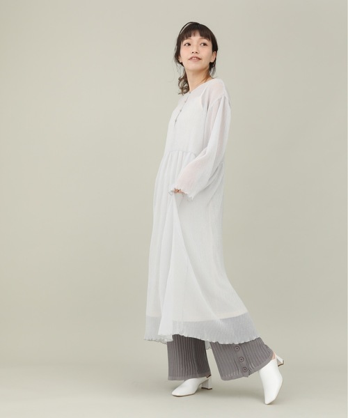 sakishimatokyo（サキシマトーキョー）の「【ZOZO限定】サキシマamp「シアー2WAYワンピース」（ワンピース・レディース・ミント/ライトグレー・FREE）」の6枚目の写真