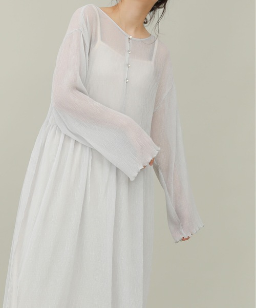 sakishimatokyo（サキシマトーキョー）の「【ZOZO限定】サキシマamp「シアー2WAYワンピース」（ワンピース・レディース・ミント/ライトグレー・FREE）」の12枚目の写真