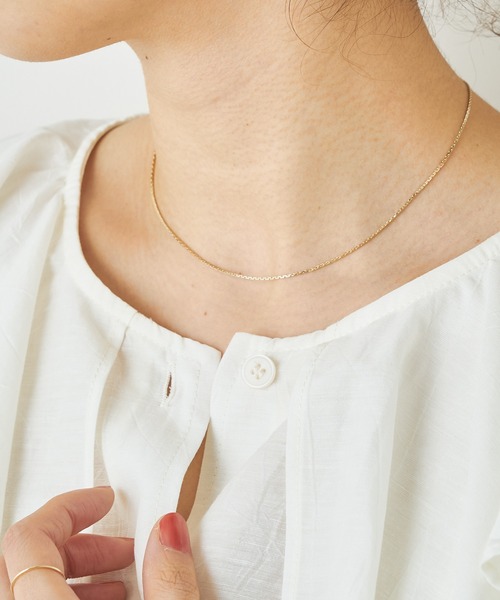 Omekashi（オメカシ）の「細スネークネックレス（ネックレス・レディース・シルバー/ゴールド・ONE SIZE）」の6枚目の写真