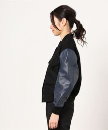 MANASTASH◆ミリタリーアワードジャケット/スタジャン/XL/ウール/ブルゾン/7112047 ＭＡＮＡＳＴＡＳＨ × ＳＫＯＯＫＵＭ／マナスタッシュ