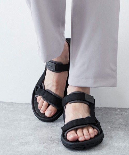 Kappa(カッパ)の「Kappa / カッパ 別注 ロゴ刻印 ストラップ ベルクロサンダル(サンダル・メンズ・ブラック/ホワイト/ベージュ/グレー・L/M/S)」の4枚目の写真