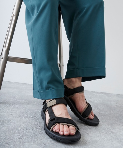 Kappa(カッパ)の「Kappa / カッパ 別注 ロゴ刻印 ストラップ ベルクロサンダル(サンダル・メンズ・ブラック/ホワイト/ベージュ/グレー・L/M/S)」の19枚目の写真