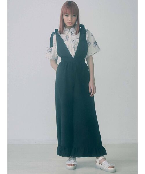 merry jenny（メリージェニー）の「dog＆cat半袖シャツ（シャツ/ブラウス・レディース・オフホワイト/ブラック・FREE）」の11枚目の写真